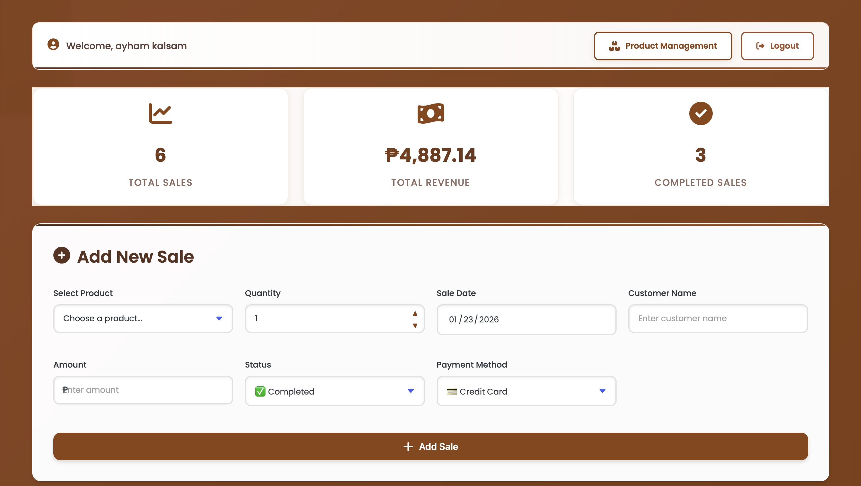 Inventory Management System — Web-Based Application dashboard preview